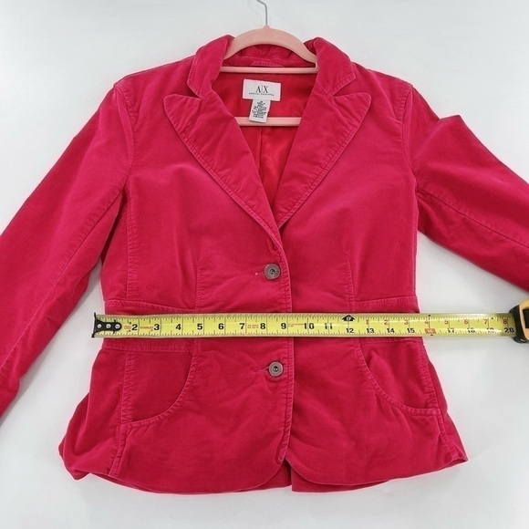 Armani Exchange Jacket Velvet Pink buttons Size M - Picture 6 of 13